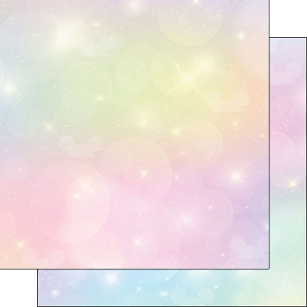 Scrapbook Customs 12x12 Scrapbook Paper Magical Princess Shimmer Paper (30511)