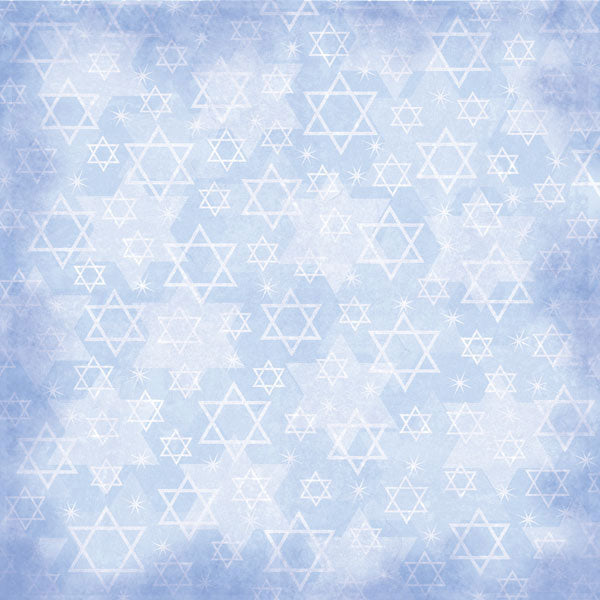 Scrapbook Customs 12x12 Scrapbook Paper Bar Mitzvah Star (34881)