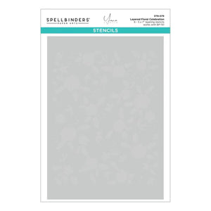 Spellbinders Paper Arts Floral Celebration BetterPress and Stencil Bundle (BD-0835)