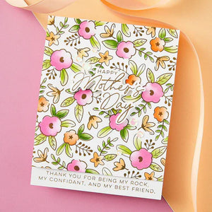 Spellbinders Paper Arts Floral Celebration BetterPress and Stencil Bundle (BD-0835)