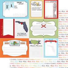 Load image into Gallery viewer, Scrapbook Customs 12x12 Scrapbook Paper Florida Travel Journal Paper (36659)
