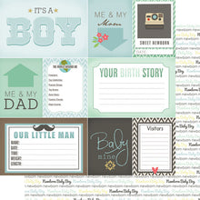 Load image into Gallery viewer, Scrapbook Customs 12x12 Scrapbook Paper Baby Boy Newborn Paper (36954)
