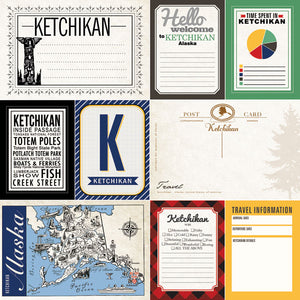 Scrapbook Customs 12x12 Scrapbook Paper Ketchikan Journal Paper (37004)