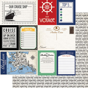 Scrapbook Customs 12x12 Scrapbook Paper Alaskan Cruise Journal Paper (37011)