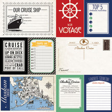 Load image into Gallery viewer, Scrapbook Customs 12x12 Scrapbook Paper Alaskan Cruise Journal Paper (37011)
