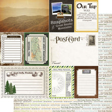 Load image into Gallery viewer, Scrapbook Customs 12x12 Scrapbook Paper North Carolina Adventure Map Paper (38506a)
