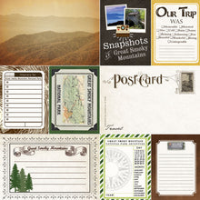 Load image into Gallery viewer, Scrapbook Customs 12x12 Scrapbook Paper North Carolina Adventure Map Paper (38506a)
