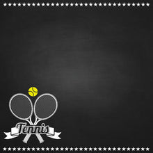 Load image into Gallery viewer, Scrapbook Customs 12x12 Scrapbook Paper Tennis Chalkboard Paper (37321)
