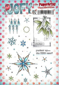 PaperArtsy Rubber Stamp Set Mistletoe designed by Jo Firth-Young  (JOFY129)