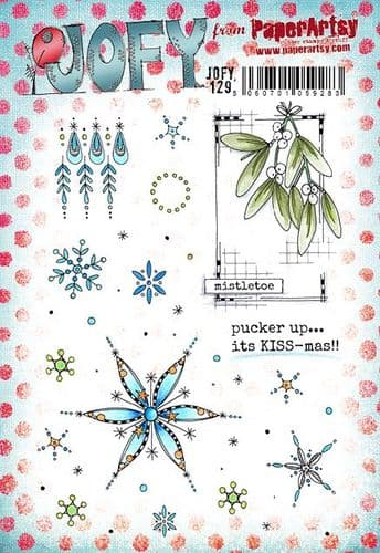 PaperArtsy Rubber Stamp Set Mistletoe designed by Jo Firth-Young  (JOFY129)