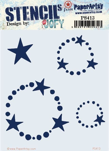 PaperArtsy Stencil Circle of Stars designed by Jo Firth-Young (PS413)