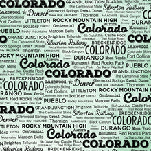 Load image into Gallery viewer, Scrapbook Customs 12x12 Scrapbook Paper Colorado Postage Map Paper (39427)
