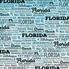 Load image into Gallery viewer, Scrapbook Customs 12x12 Scrapbook Paper Florida Postage Map Paper (39430)
