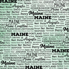 Load image into Gallery viewer, Scrapbook Customs 12x12 Scrapbook Paper Maine Postage Map Paper (39440)
