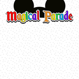 Scrapbook Customs 12x12 Scrapbook Paper Magical Parade Ears Paper (39544)