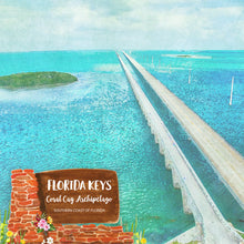 Load image into Gallery viewer, Scrapbook Customs 12x12 Scrapbook Paper Florida The Keys Coral Cay Archipelago Paper (39667)
