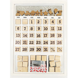 Foundations Décor Magnetic Calendar White Frame