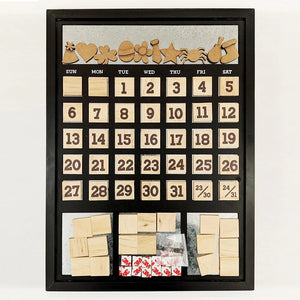 Foundations Décor Magnetic Calendar Black Frame