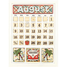 Load image into Gallery viewer, Foundations Décor Magnetic Calendar Set August (40194-8)
