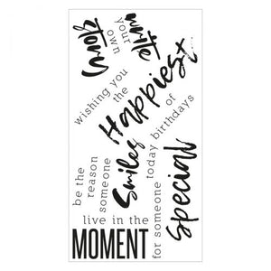 Sizzix Clear Stamp Set Sunnyside Sentiments #2 (665404)