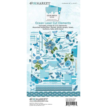 49 and Market Color Swatch Ocean Laser Cut Elements (CSO-41275)