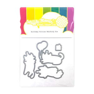 Waffle Flower Birthday Kitties Matching Die (420544)