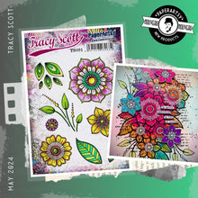 Load image into Gallery viewer, PaperArtsy Stamp Set Blooms &amp; Leaves by Tracy Scott (TS091)
