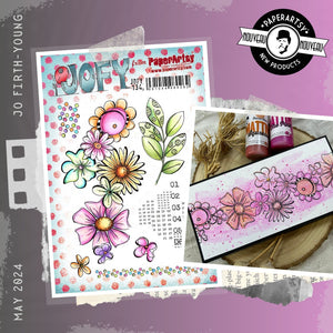 PaperArtsy Rubber Stamp Set 1, 2, 3 designed by Jo Firth-Young  (JOFY134)