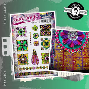 PaperArtsy Stamp Set Tiles by Tracy Scott (TS090)