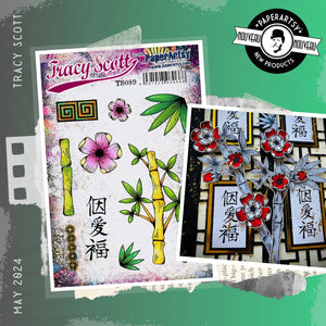 PaperArtsy Stamp Set Bamboo by Tracy Scott (TS089)