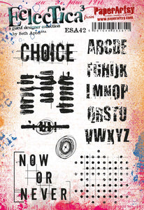 PRE-ORDER PaperArtsy Eclectica3 Rubber Stamp Set Choice designed by Seth Apter (ESA42)