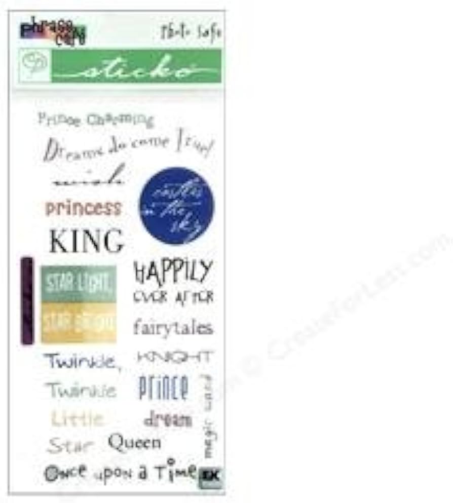 Sticko Phrase Cafe Transparent Stickers Happily Ever After (SP-PCC-14)