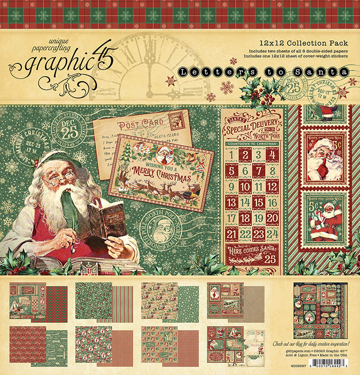 Graphic 45 Letters to Santa 12x12 Collection Pack (4502697)