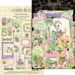 Graphic 45 Grow With Love Collection Chipboard Frames & Tags (4502820)