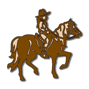 Scrapbook Customs Horseback Rider Girl Laser Die Cut (51170)