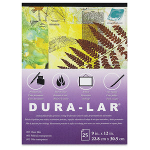 Dura-Lar .005 Clear Film Pad of 25 Sheets