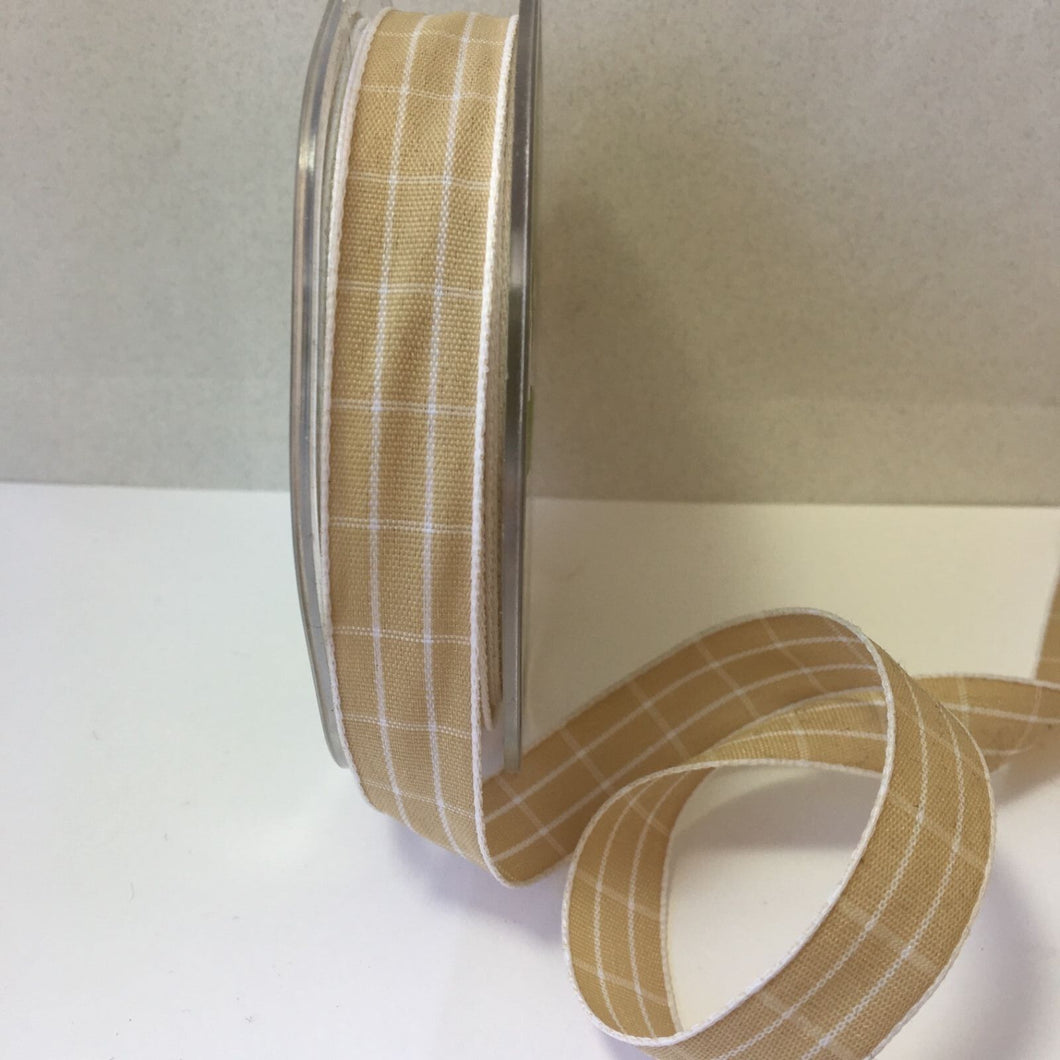 May Art Ribbons Solid Plaid 5/8