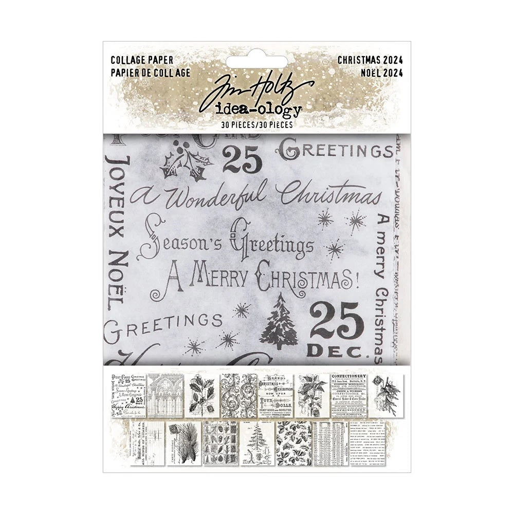 Tim Holtz idea-ology 2024 Christmas Collage Paper (TH94409)