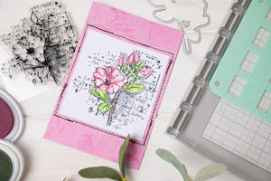 Sizzix® Framelits Die & Stamp Set Floral Mix Cluster by 49 and Market (666632)