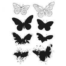 Load image into Gallery viewer, Sizzix® Framelits Die &amp; Stamp Set Painted Pencil Butterfly by 49 and Market (666634)
