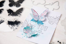 Load image into Gallery viewer, Sizzix® Framelits Die &amp; Stamp Set Painted Pencil Butterfly by 49 and Market (666634)
