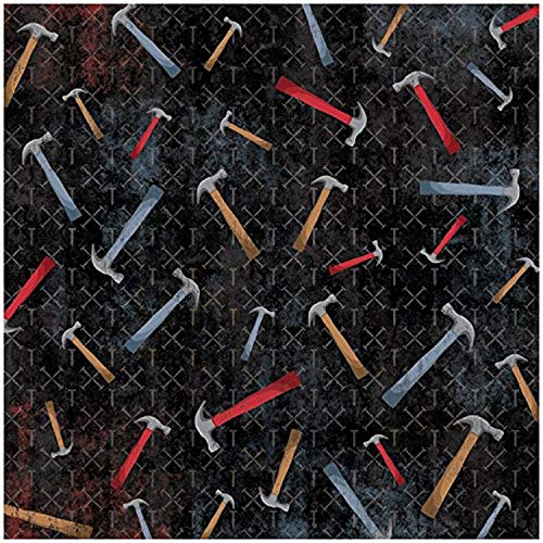 Karen Foster Designs 12x12 Scrapbook Paper Hammer Time (64686)