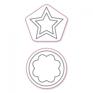 Sizzix Movers & Shapers Die Star & Circle Set designed by Karen Burniston (657795)