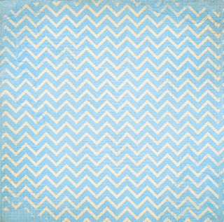 BoBunny DoubleDot Designs 12x12 Scrapbook Paper Powder Blue Chevron (12DFC657)