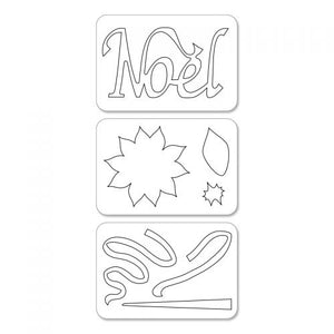 Sizzix Sizzlits Die Set Noel by Karen Burniston (658033)