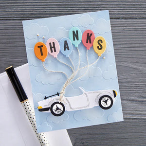 Spellbinders Paper Arts Clear Stamps Open Road Sentiments (STP-066)