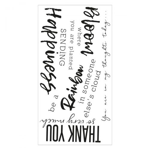 Sizzix Clear Stamp Set Sunnyside Sentiments #1 (665403)