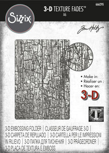 Sizzix 3-D Texture Fades Embossing Folder Cracked by Tim Holtz (666295)