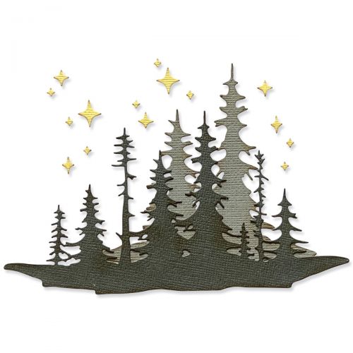 Sizzix Thinlits Die Set Forest Shadows by Tim Holtz (666334)