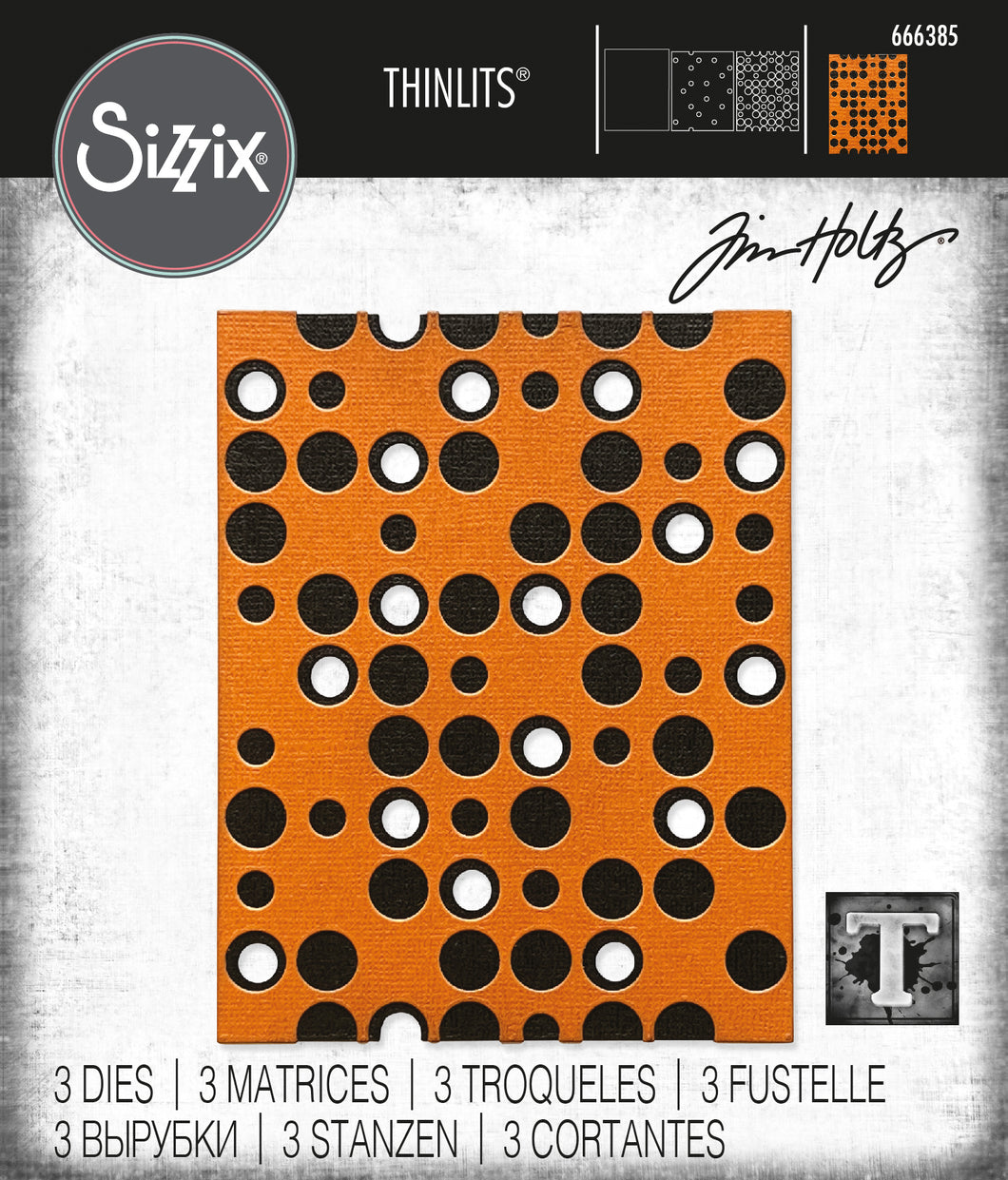 Sizzix Thinlits Die Set Layered Dots by Tim Holtz (666385)